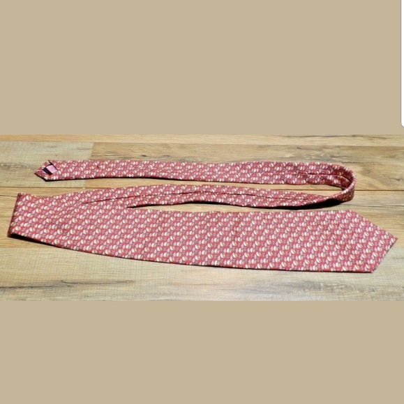 Vineyard Vines Mens Red Hamburger Palm Tree Tie - Picture 4 of 7